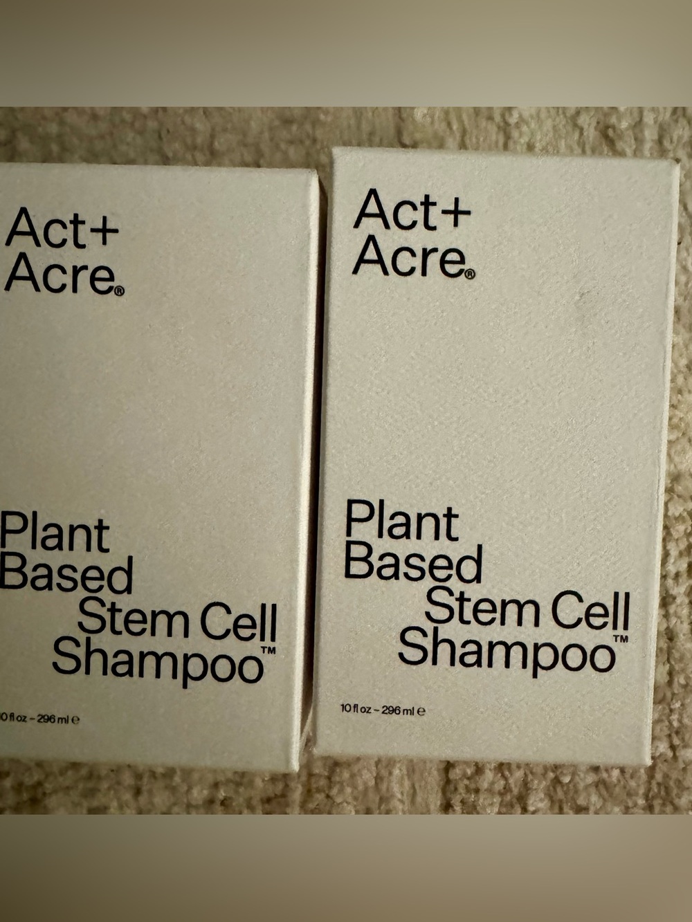 Act + Acre Stem Cell Shampoo - 2 brand new and sealed full size bottles in box